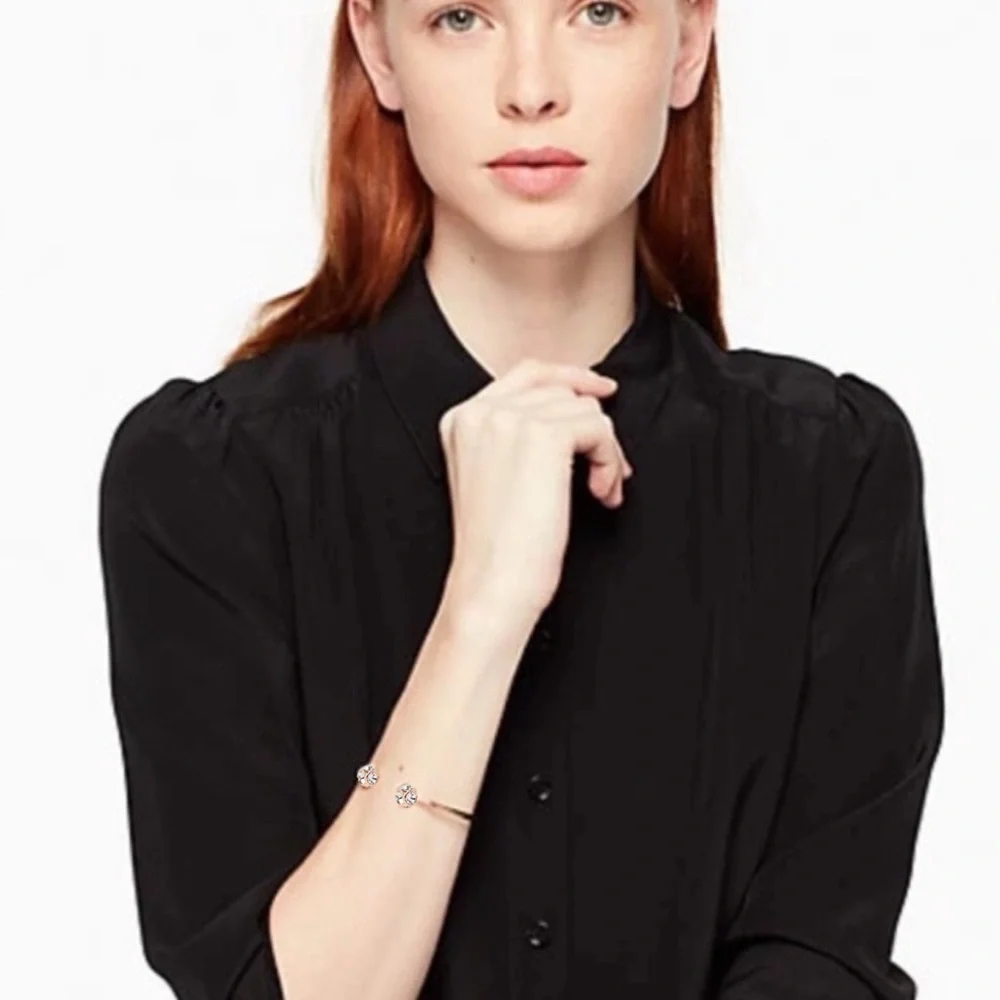 KATE SPADE • Rose Gold Lady Marmalade Cuff Bracelet - Picture 2 of 7